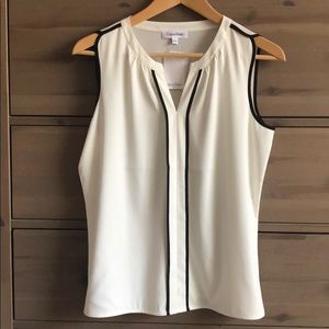 Calvin Klein V-Neck Sleeveless Top